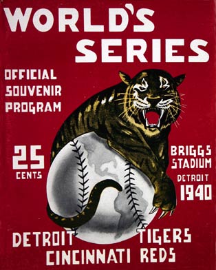 Detroit Tigers 1940 World Series Program