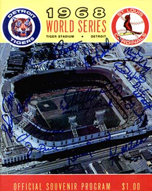 Detroit Tigers 1968 World Series   Program