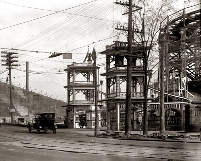 Electric Park At The Foot Of Detroit's Belle Isle Bridge C.