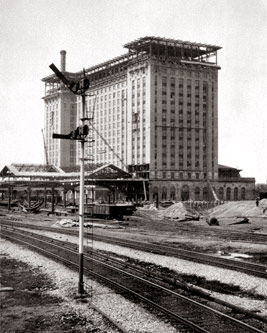 Michigan Central Train Station Construction C. 1911