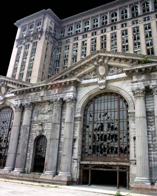 MCRR Train Station Color Close Up Main Entrance C. 2004