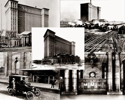 MCRR Train Station Montage C. 1912 - 1949