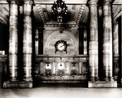 Michigan Central Train Station Interior C. 1918