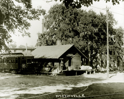 Northville's Train Depot C. 1910