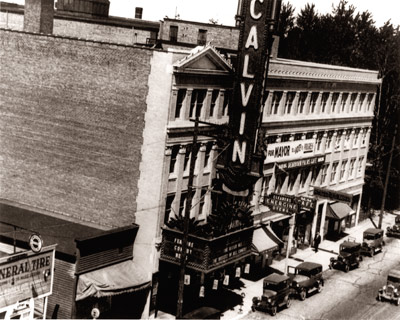 Dearborn's Calvin Theatre "Aerial View"  C. 1930