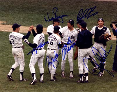 Detroit Tigers On The Mound C. 1984