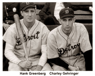 Detroit Tigers Hank Greenberg & Charlie Gehringer C. 