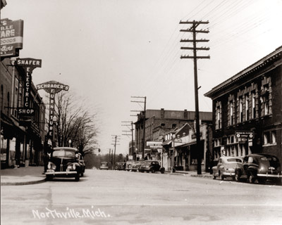 Northville's Main Street  C. 1943