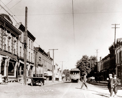 Northville's Main Street Looking East C. 1900